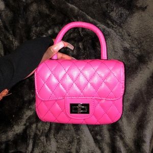 Y2K Hot Pink Quilted Mini Bag Mini Purse